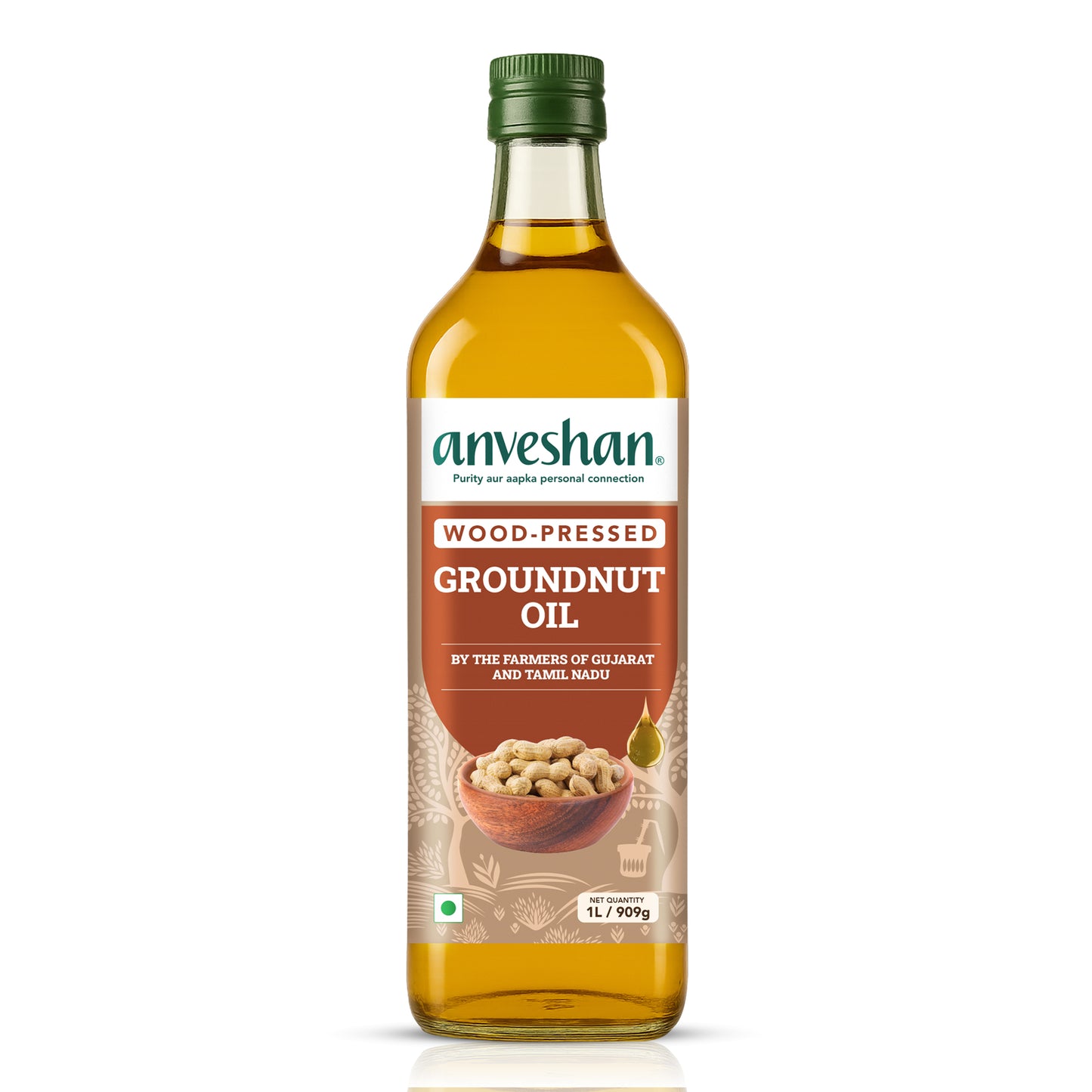 Wood-Pressed Groundnut Oil