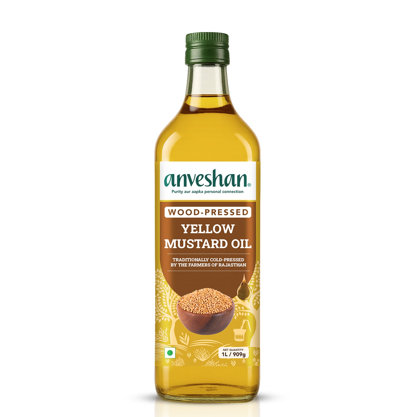 Wood-Pressed Yellow Mustard Oil