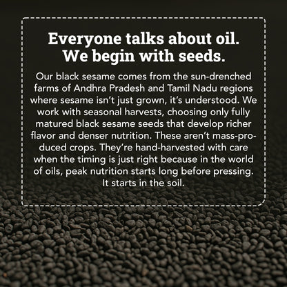 Wood-Pressed Black Sesame Oil