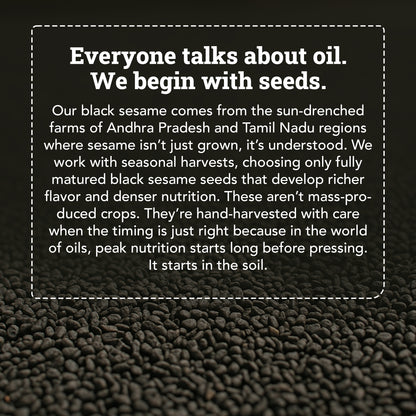 Wood-Pressed Black Sesame Oil