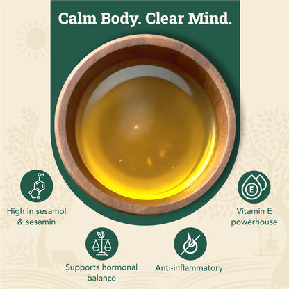 Wood-Pressed Black Sesame Oil