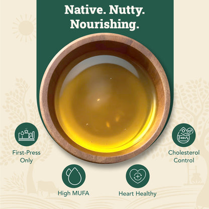 Wood-Pressed Groundnut Oil