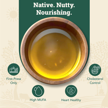 Wood-Pressed Groundnut Oil