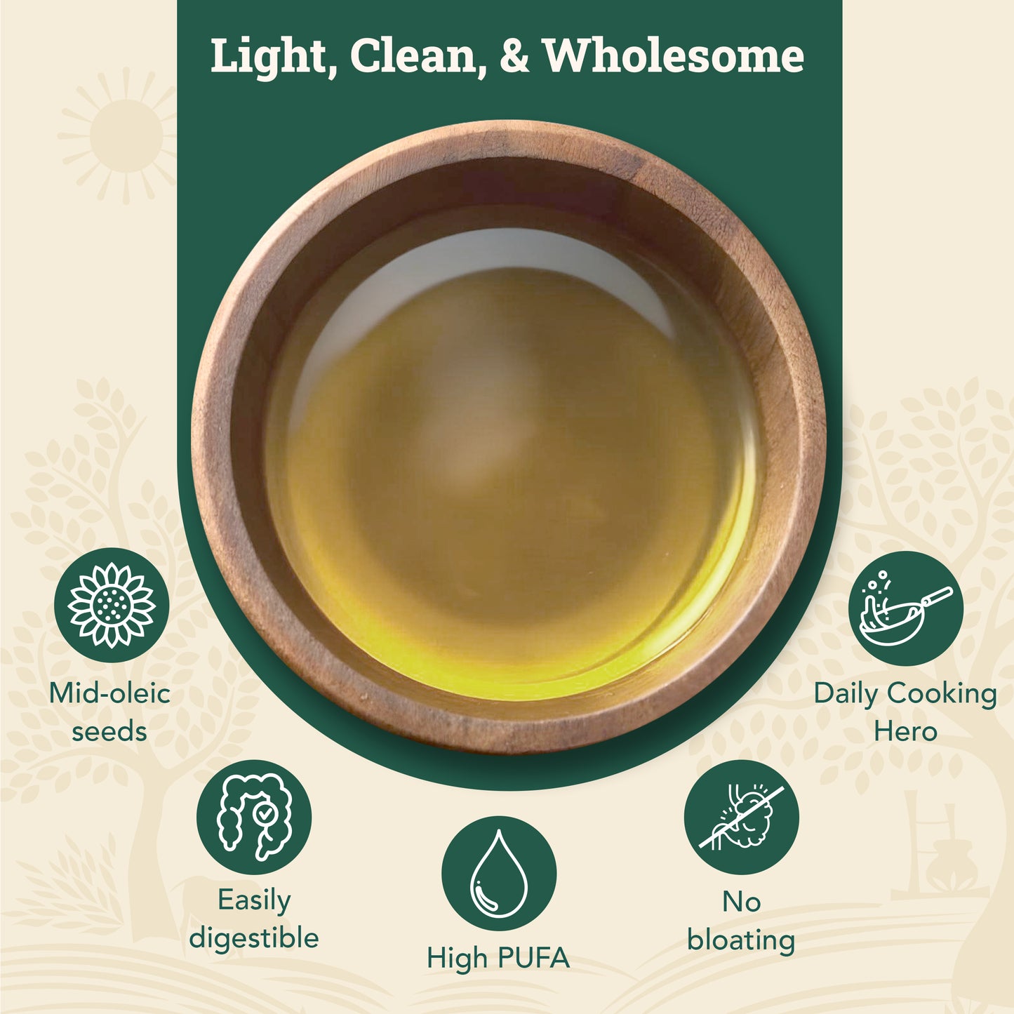 Wood-Pressed Sunflower Oil