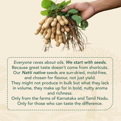 Wood-Pressed Groundnut Oil