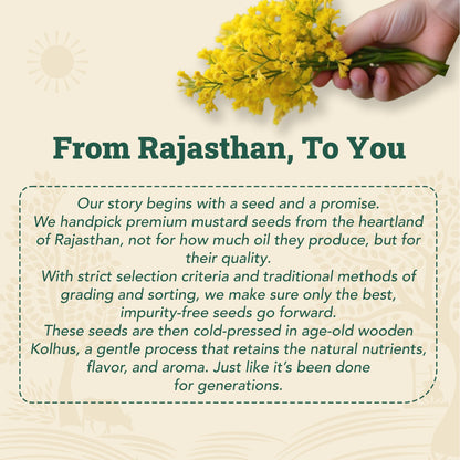 Wood-Pressed Yellow Mustard Oil