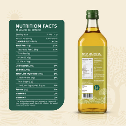 Wood-Pressed Black Sesame Oil