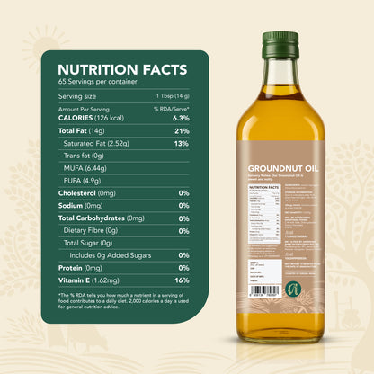 Wood-Pressed Groundnut Oil