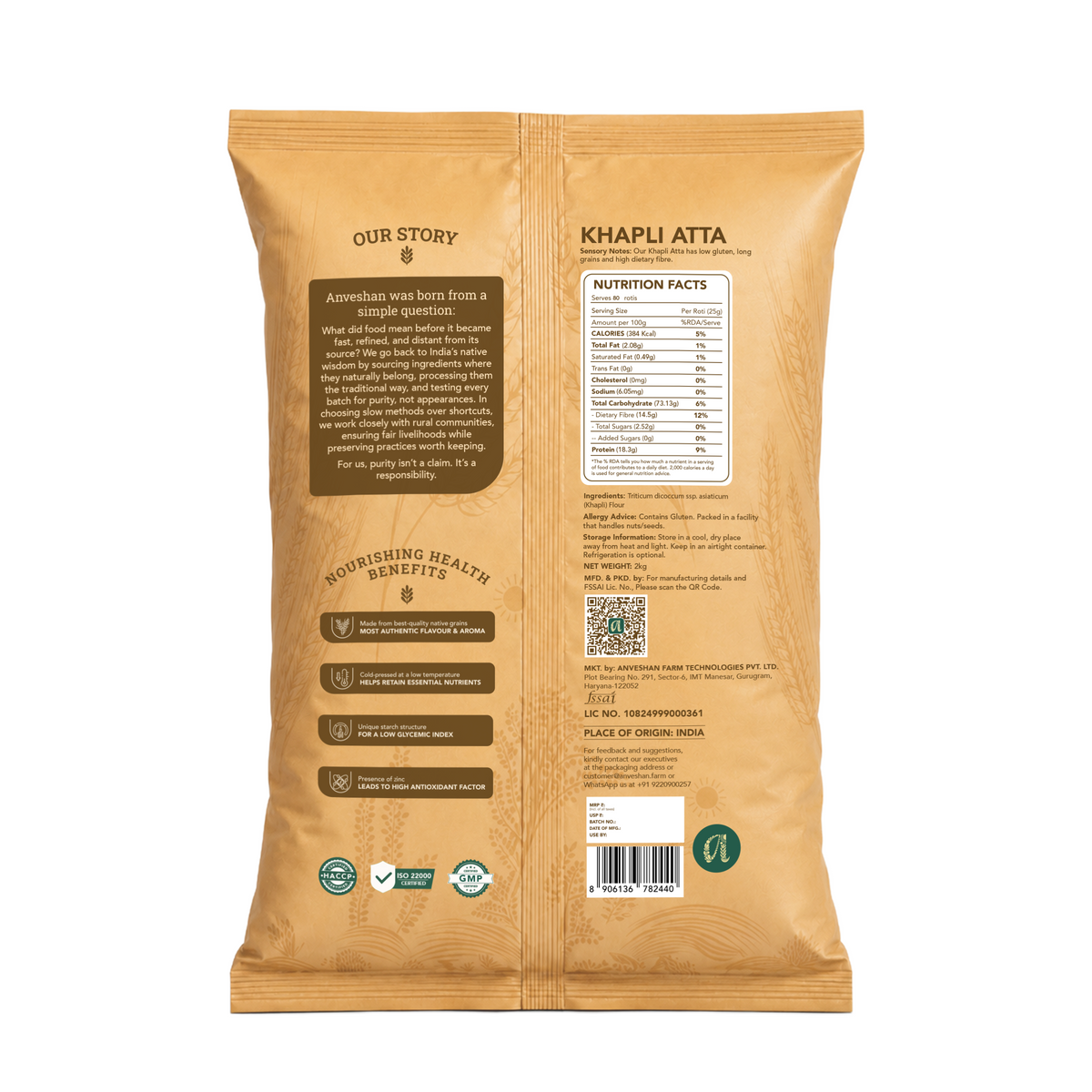 Cold-Pressed Khapli Atta