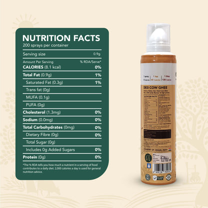 Desi Cow Ghee - Spray Can