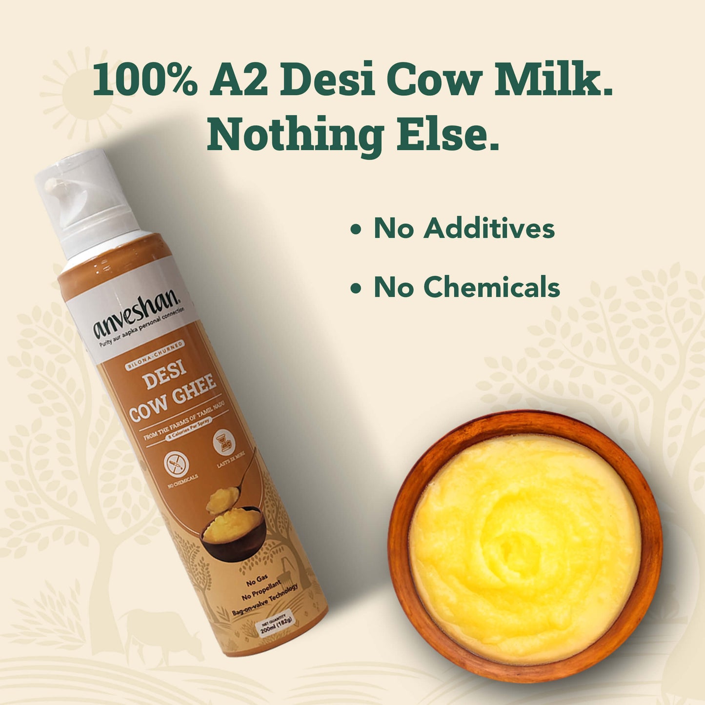 Desi Cow Ghee - Spray Can