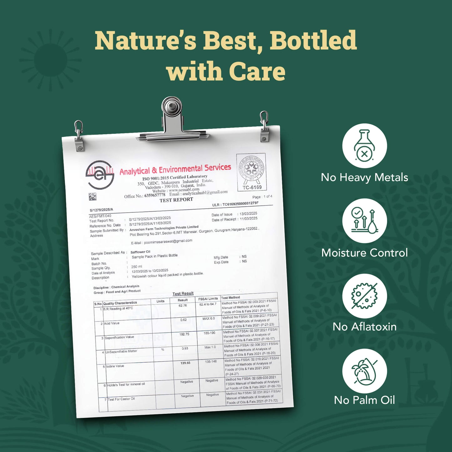 Cold-Pressed Safflower Oil