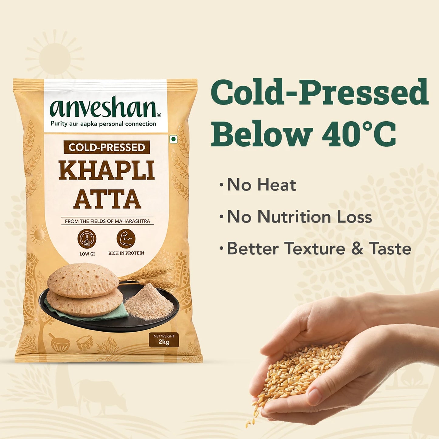 Cold-Pressed Khapli Atta