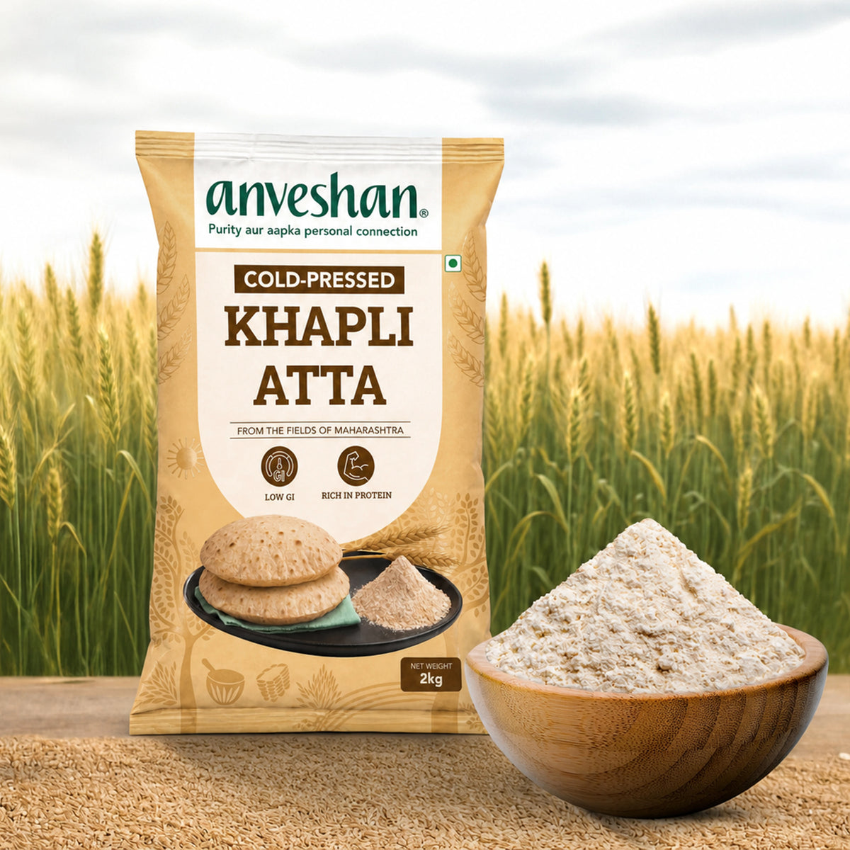 Cold-Pressed Khapli Atta