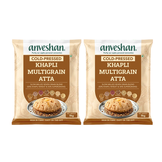 Khapli Multigrain Atta 5kg — Pack of 2