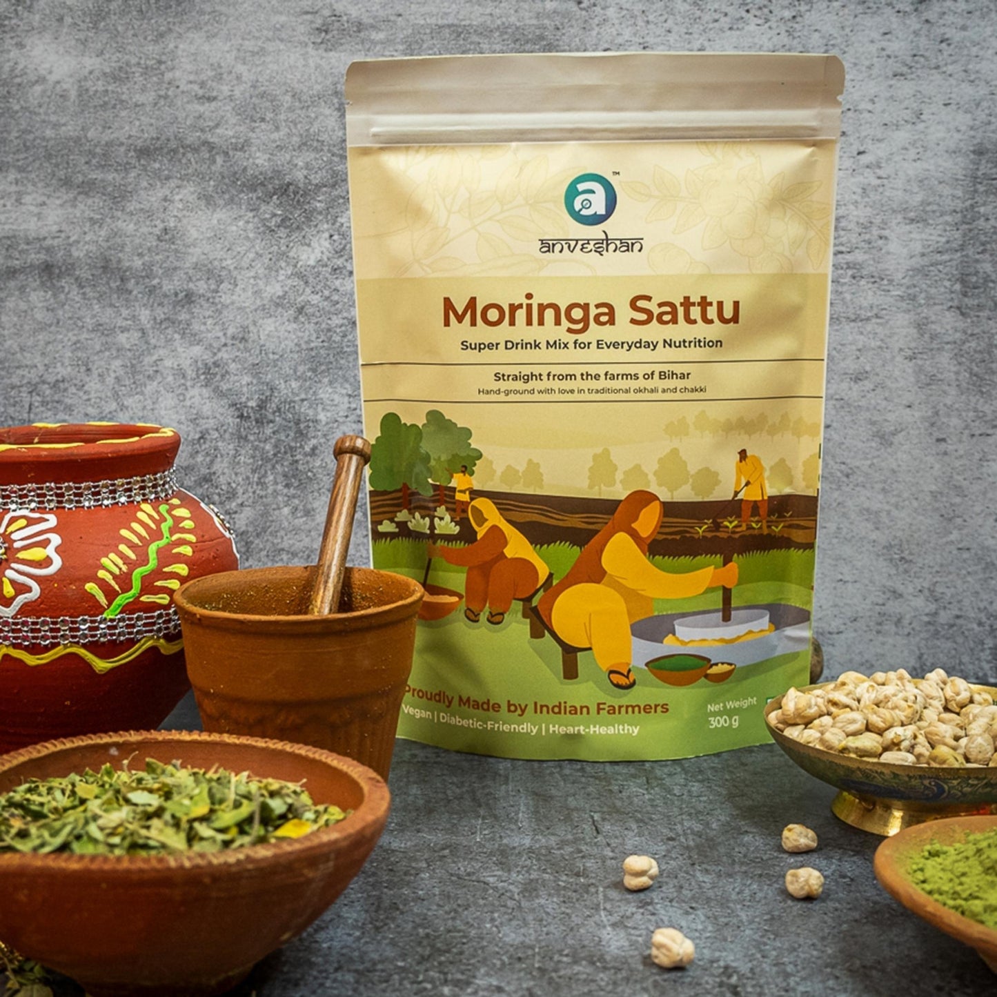 Moringa Sattu Drink Mix