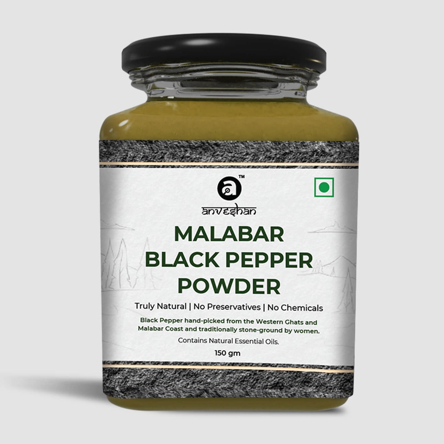 Malabar Black Pepper Powder - Anveshan