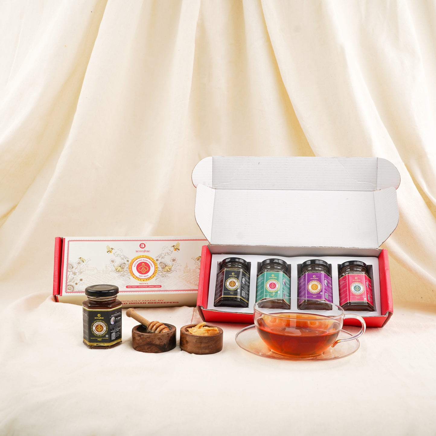 Assorted Raw Honey Gift Box