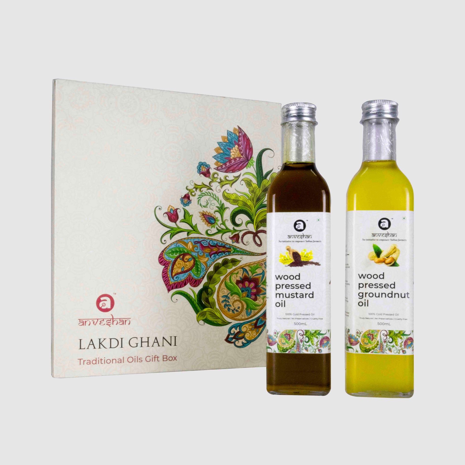Anveshan Lakdi Ghani Traditional Oil Gift Box - Anveshan