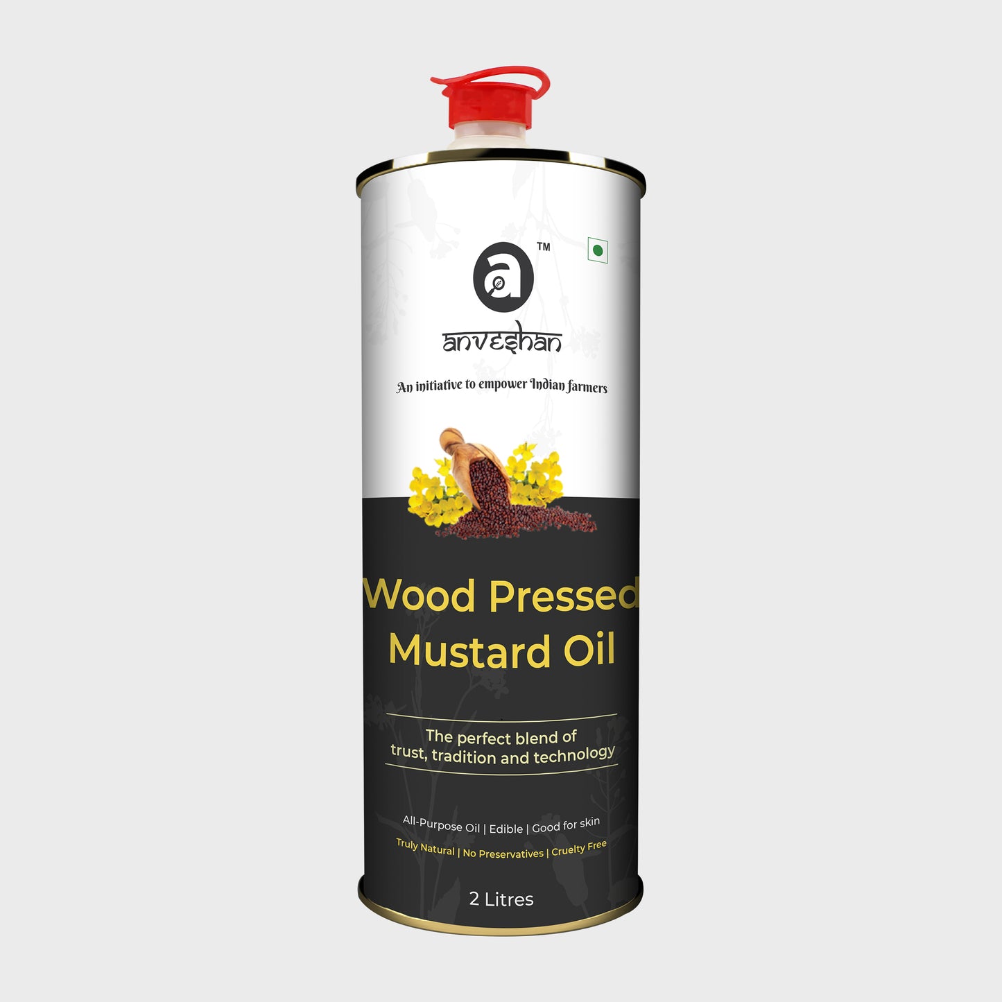 Wood-Pressed Black Mustard Oil