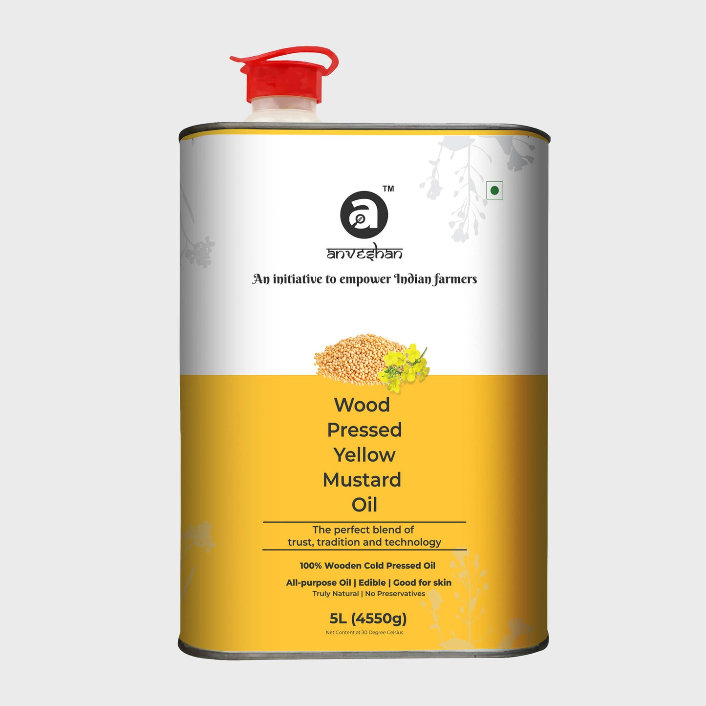 Wood Cold Pressed Yellow Mustard Oil